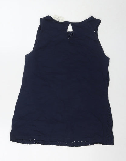 Womens UK Size 10 NEXT Blue Basic Tank