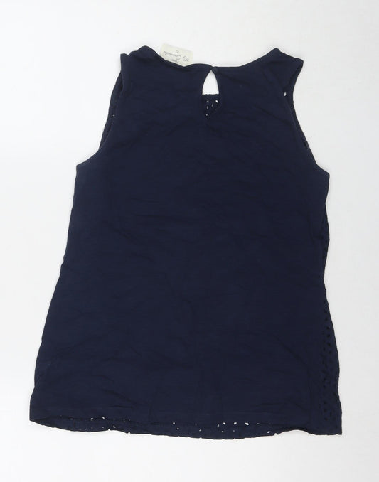 Womens UK Size 10 NEXT Blue Basic Tank