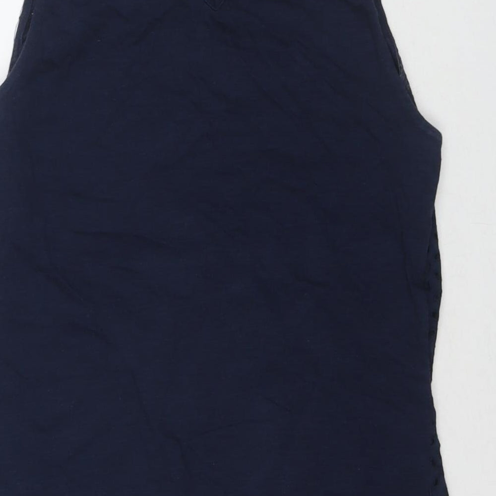 Womens UK Size 10 NEXT Blue Basic Tank