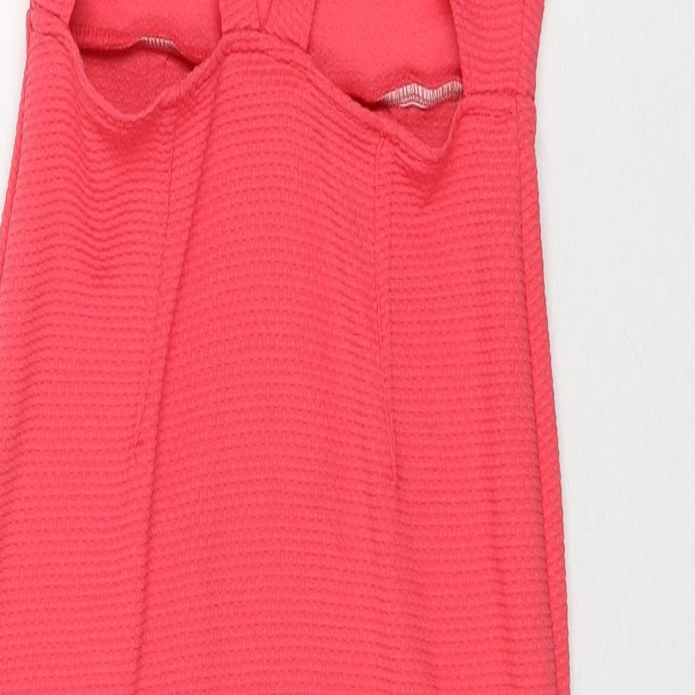 Kelly Love Womens Pink Polyester Pencil Dress Size S Round Neck Pullover