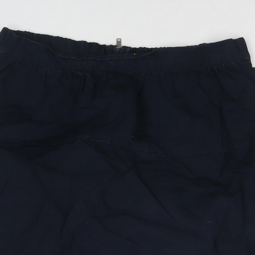 Gap Womens Blue Cotton A-Line Skirt Size M Zip