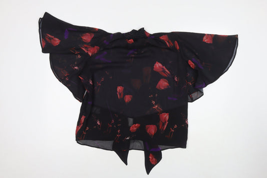 Womens UK Size 12 Oasis Black Basic Blouse