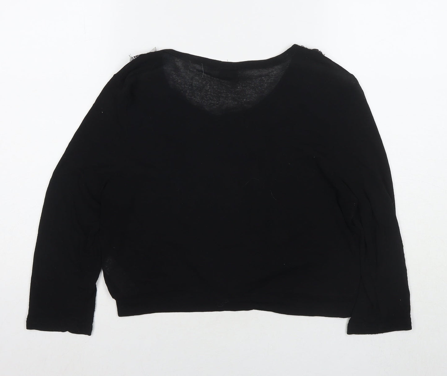 Womens UK Size 18 New Look Black Basic Button-Up