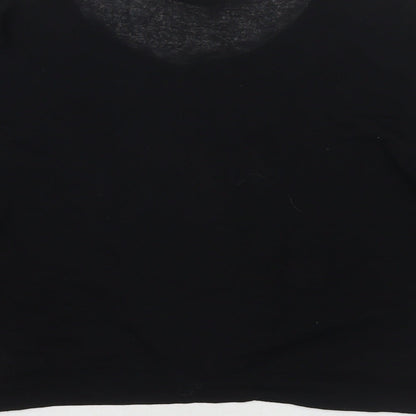 Womens UK Size 18 New Look Black Basic Button-Up