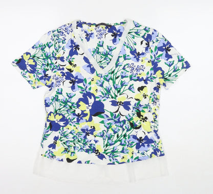 Womens UK Size 8 Marks and Spencer Multicoloured Basic Blouse