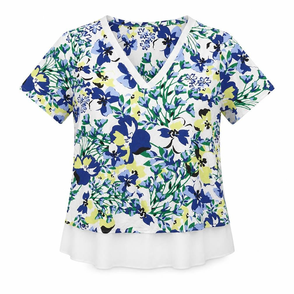 Womens UK Size 8 Marks and Spencer Multicoloured Basic Blouse