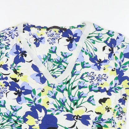 Womens UK Size 8 Marks and Spencer Multicoloured Basic Blouse