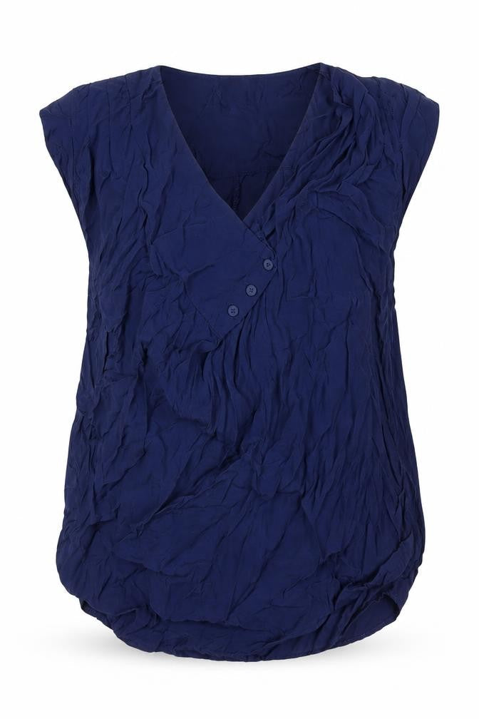 Womens UK Size 10 Topshop Blue Basic T-Shirt