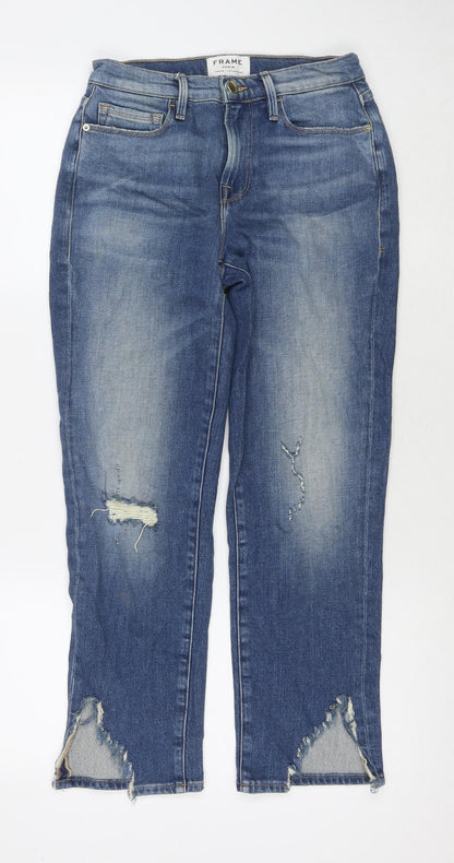 Womens UK Size 26 FRAME Regular Fit Straight Blue Jeans