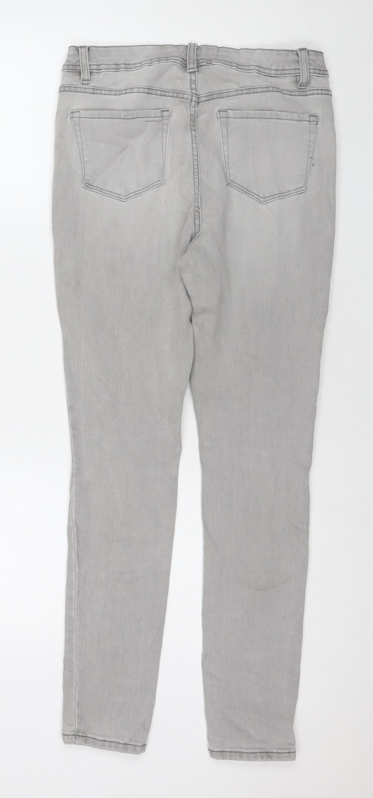 George Womens Gold Cotton Skinny Jeans Size 10 L28 in Regular Zip