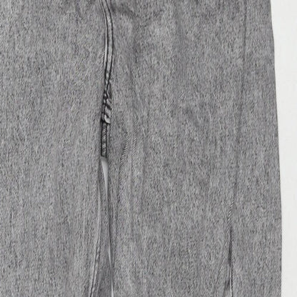 Denim & Co. Womens Grey Cotton Skinny Jeans Size 14 L28 in Regular Zip