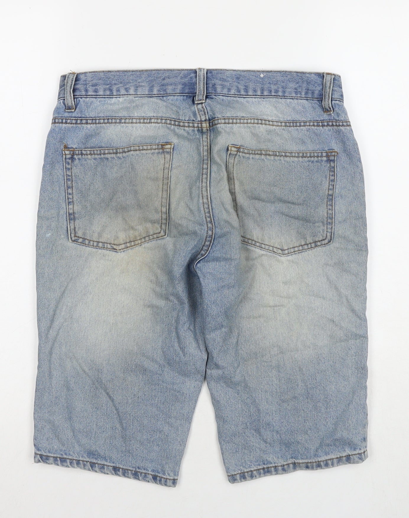 Topman Mens Blue Camel Bermuda Shorts Size 30 in L12 in Regular Zip