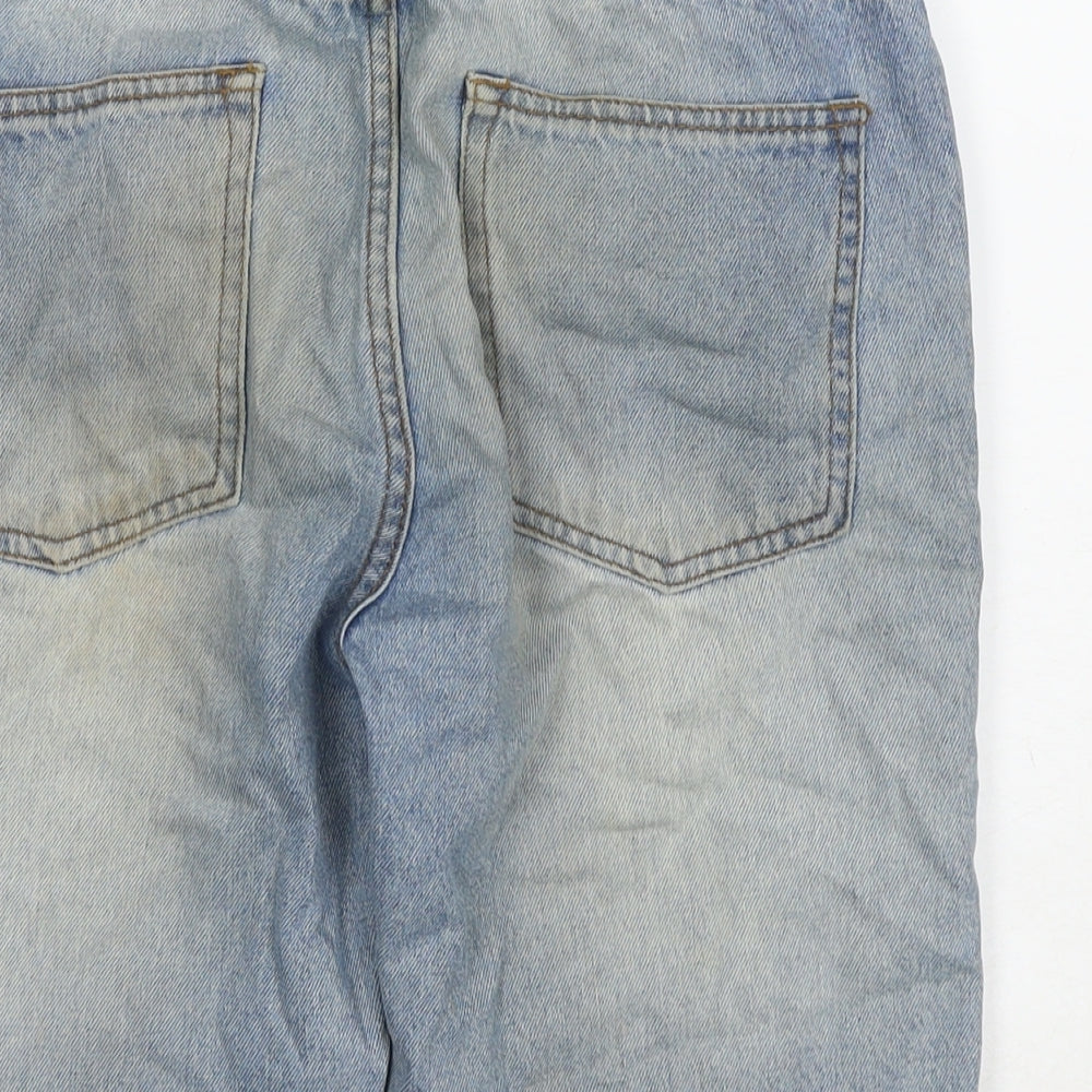 Topman Mens Blue Camel Bermuda Shorts Size 30 in L12 in Regular Zip