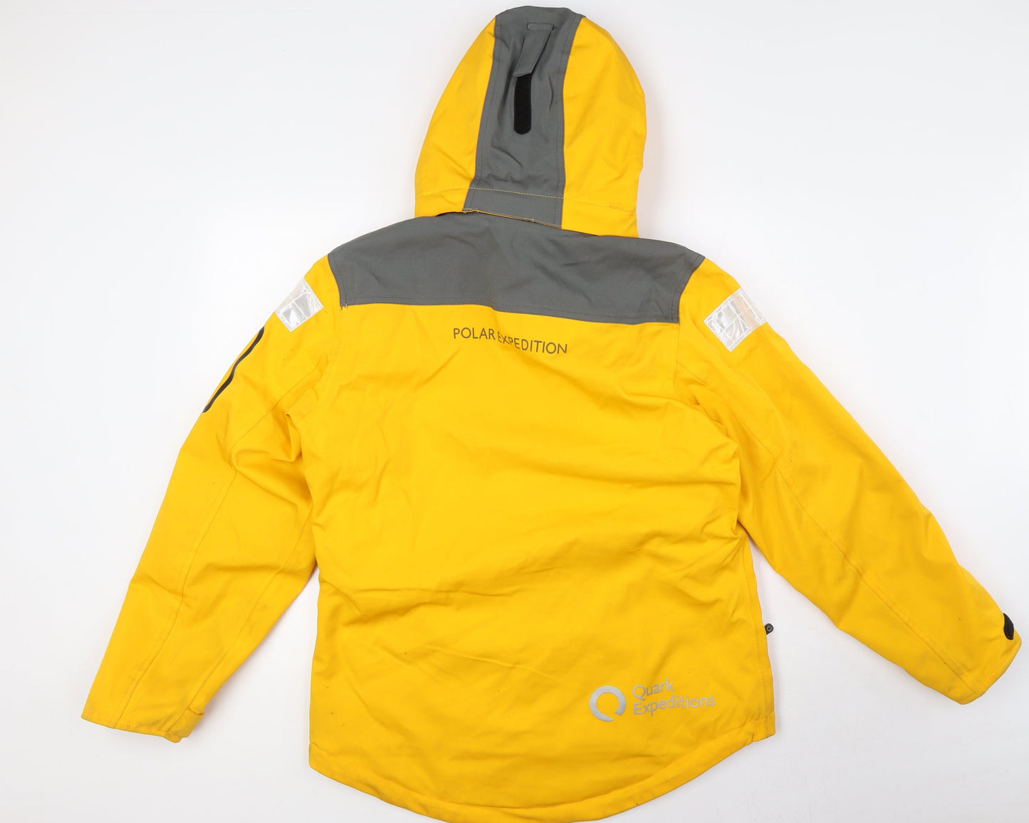 Quark Expedition Womens Yellow Jacket Size M Zip - Interactive, Velcro Cuffs,Reflective Detail, Taped Seams