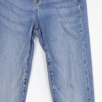 Pepe Jeans Womens Blue Cotton Skinny Jeans Size 29 in L31 in Regular Button