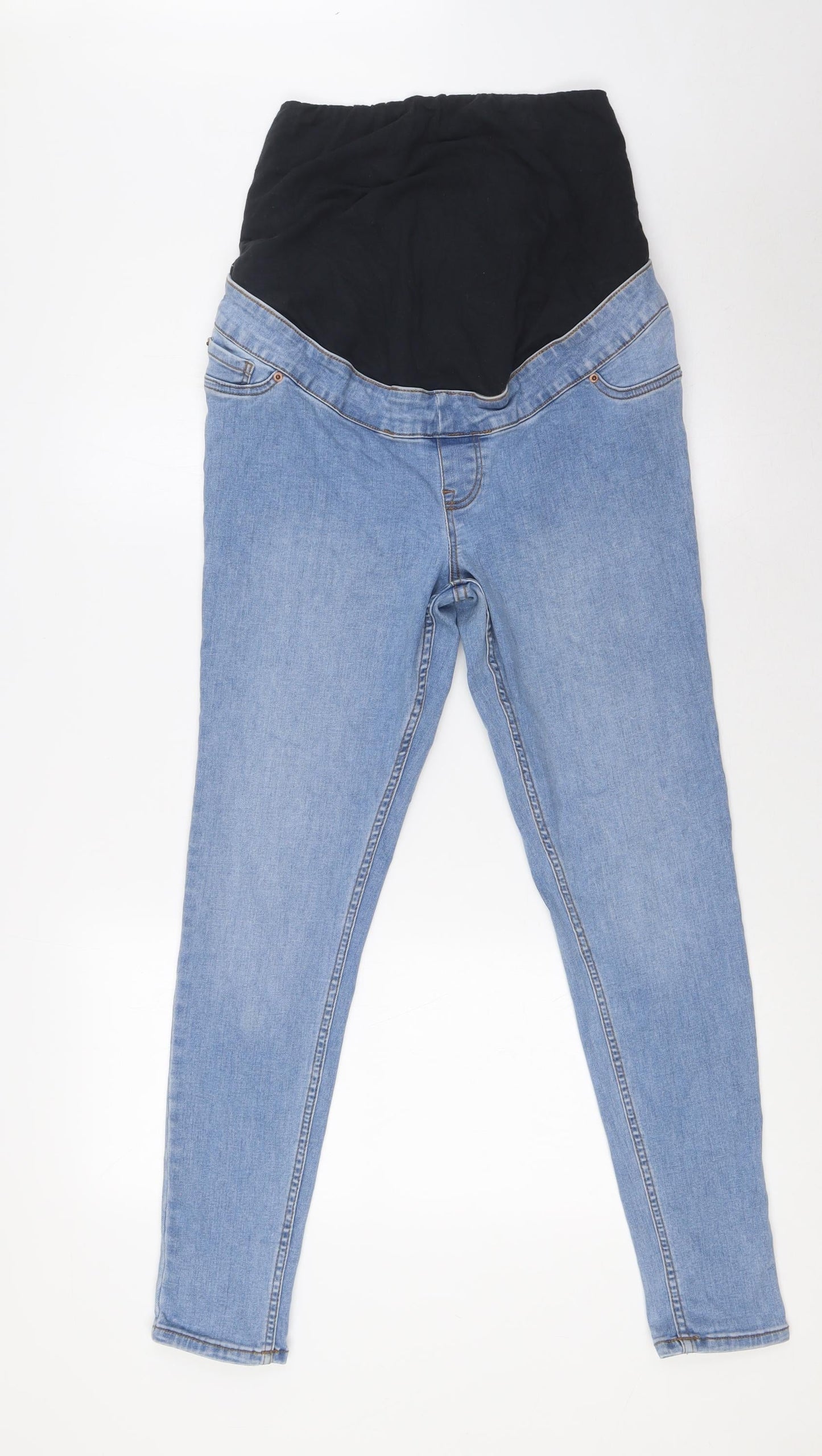 New Look Womens Blue Cotton Skinny Jeans Size 10 L27 in Slim