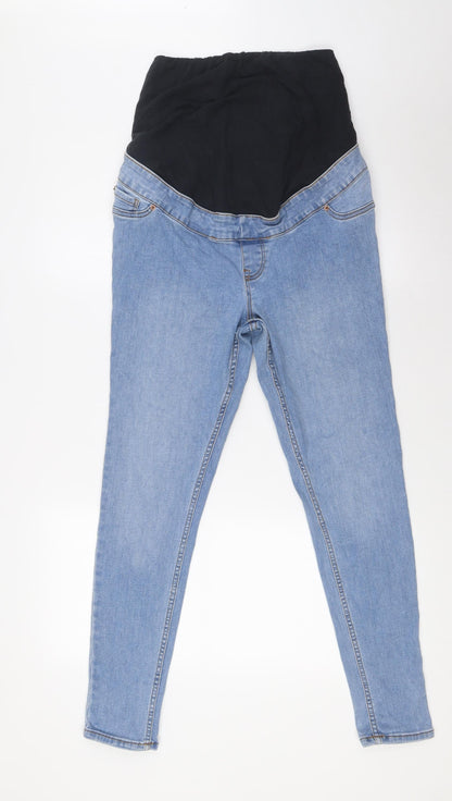 New Look Womens Blue Cotton Skinny Jeans Size 10 L27 in Slim