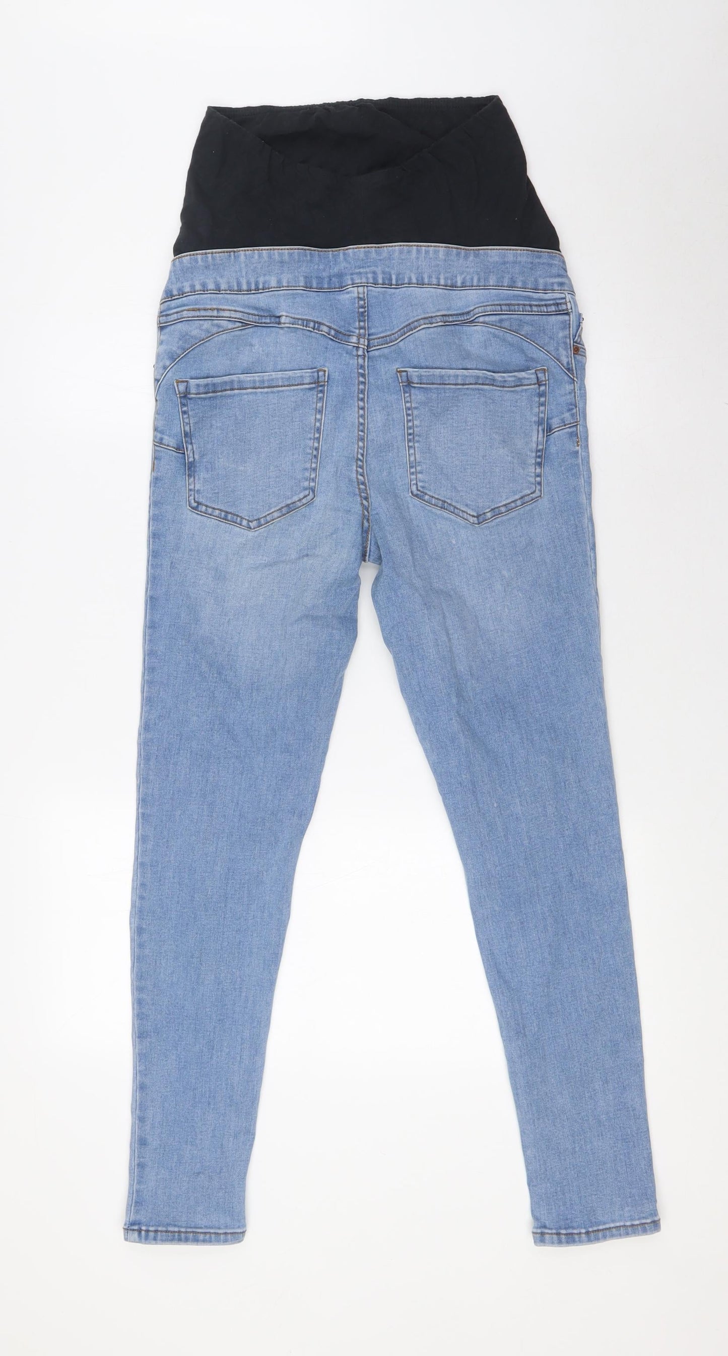New Look Womens Blue Cotton Skinny Jeans Size 10 L27 in Slim