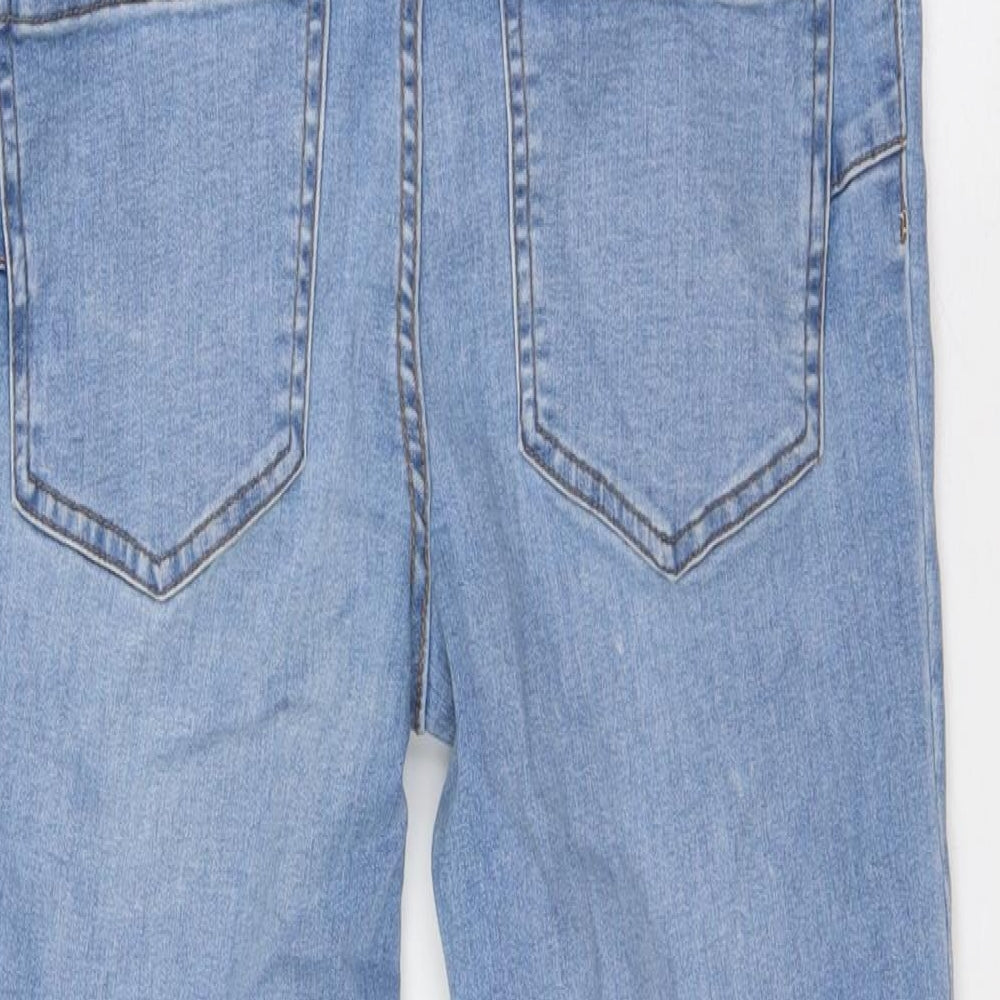 New Look Womens Blue Cotton Skinny Jeans Size 10 L27 in Slim