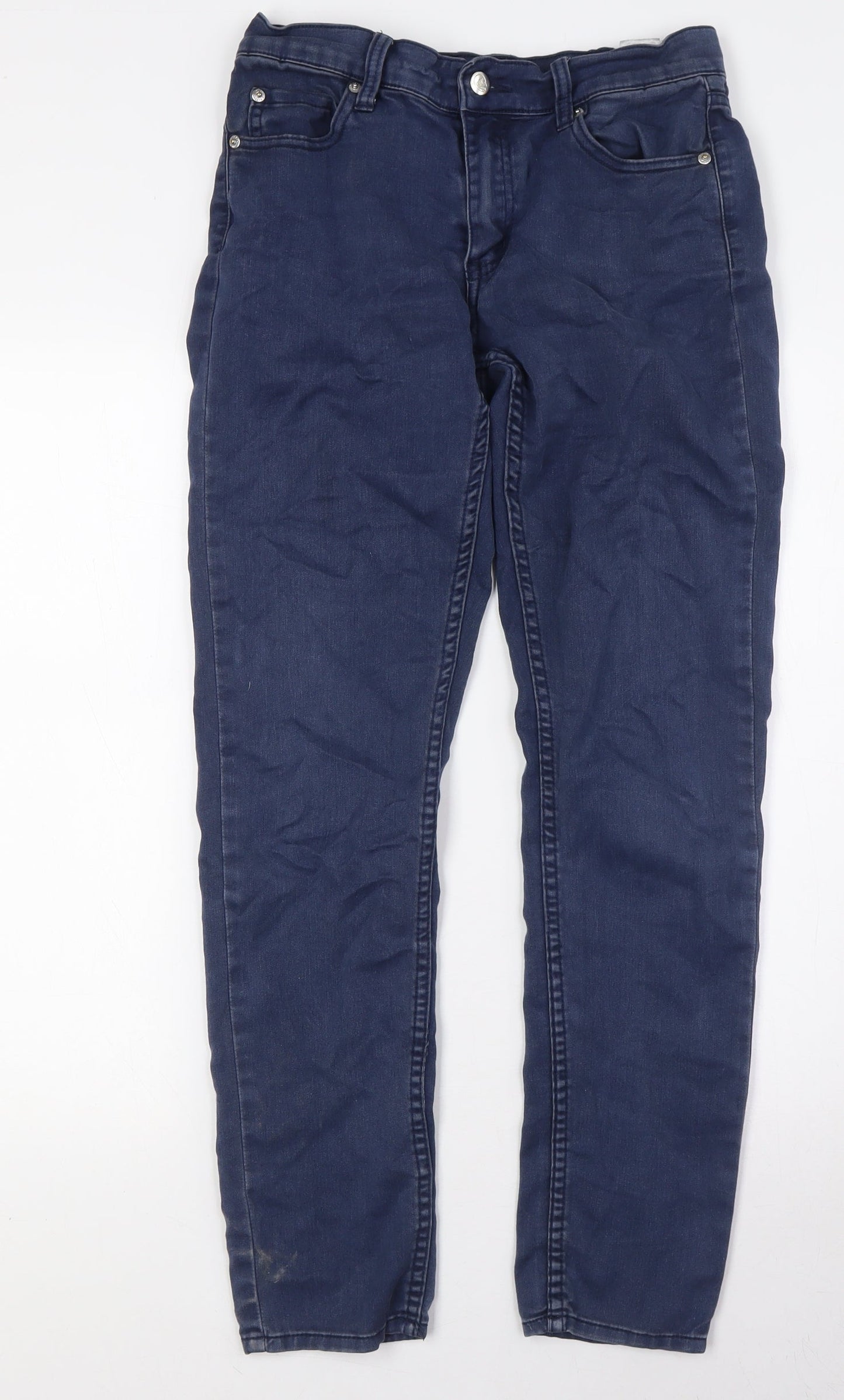 Cheap Monday Mens Blue Cotton Straight Jeans Size 28 in L29 in Regular Button