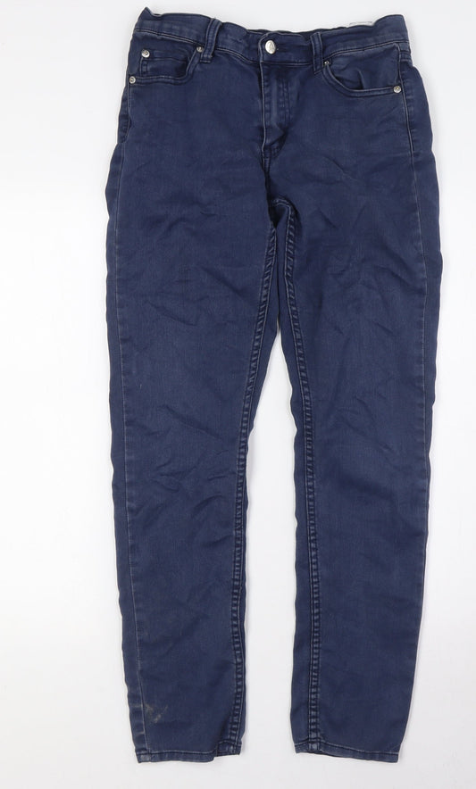 Cheap Monday Mens Blue Cotton Straight Jeans Size 28 in L29 in Regular Button