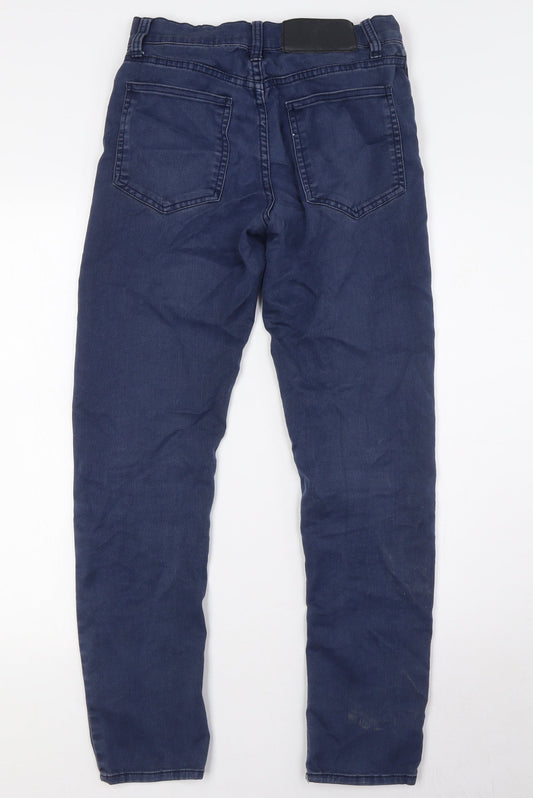 Cheap Monday Mens Blue Cotton Straight Jeans Size 28 in L29 in Regular Button