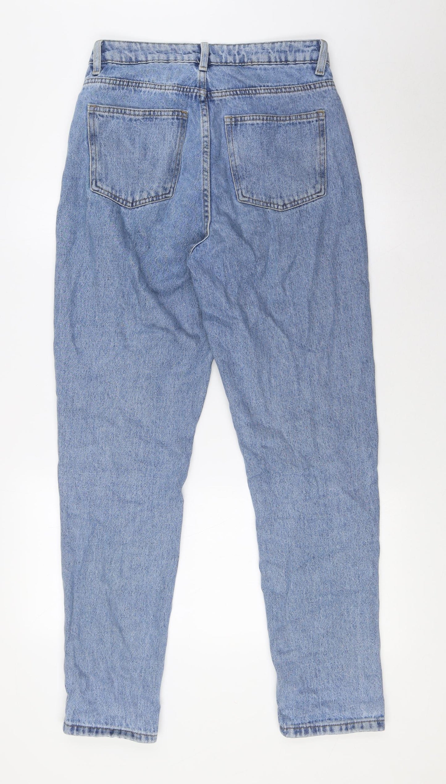 Denim Co Womens Blue Cotton Mom Jeans Size 8 L30 in Regular Button