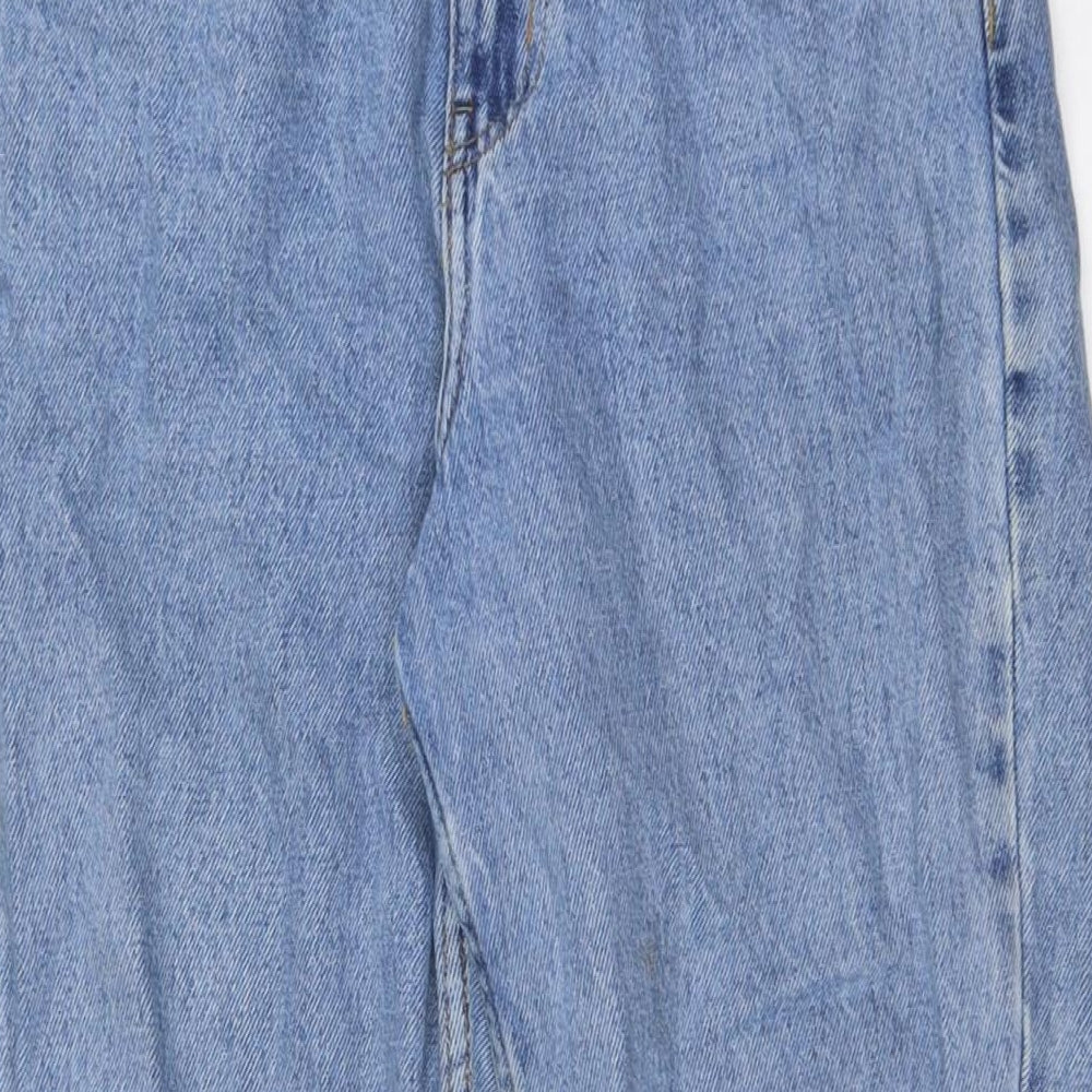 Denim Co Womens Blue Cotton Mom Jeans Size 8 L30 in Regular Button