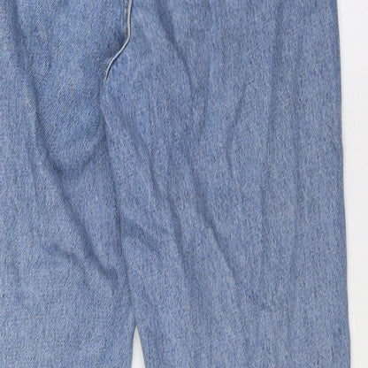 Denim Co Womens Blue Cotton Mom Jeans Size 8 L30 in Regular Button