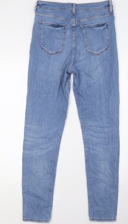 FOREVER 21 Womens Blue Cotton Skinny Jeans Size 28 in L29 in Regular Button