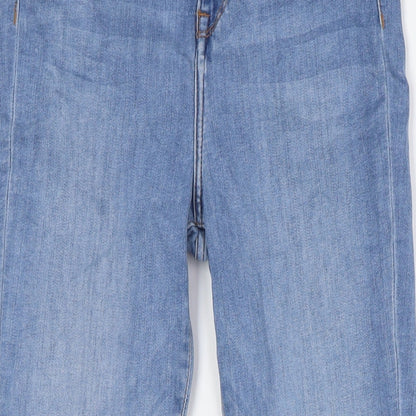 FOREVER 21 Womens Blue Cotton Skinny Jeans Size 28 in L29 in Regular Button