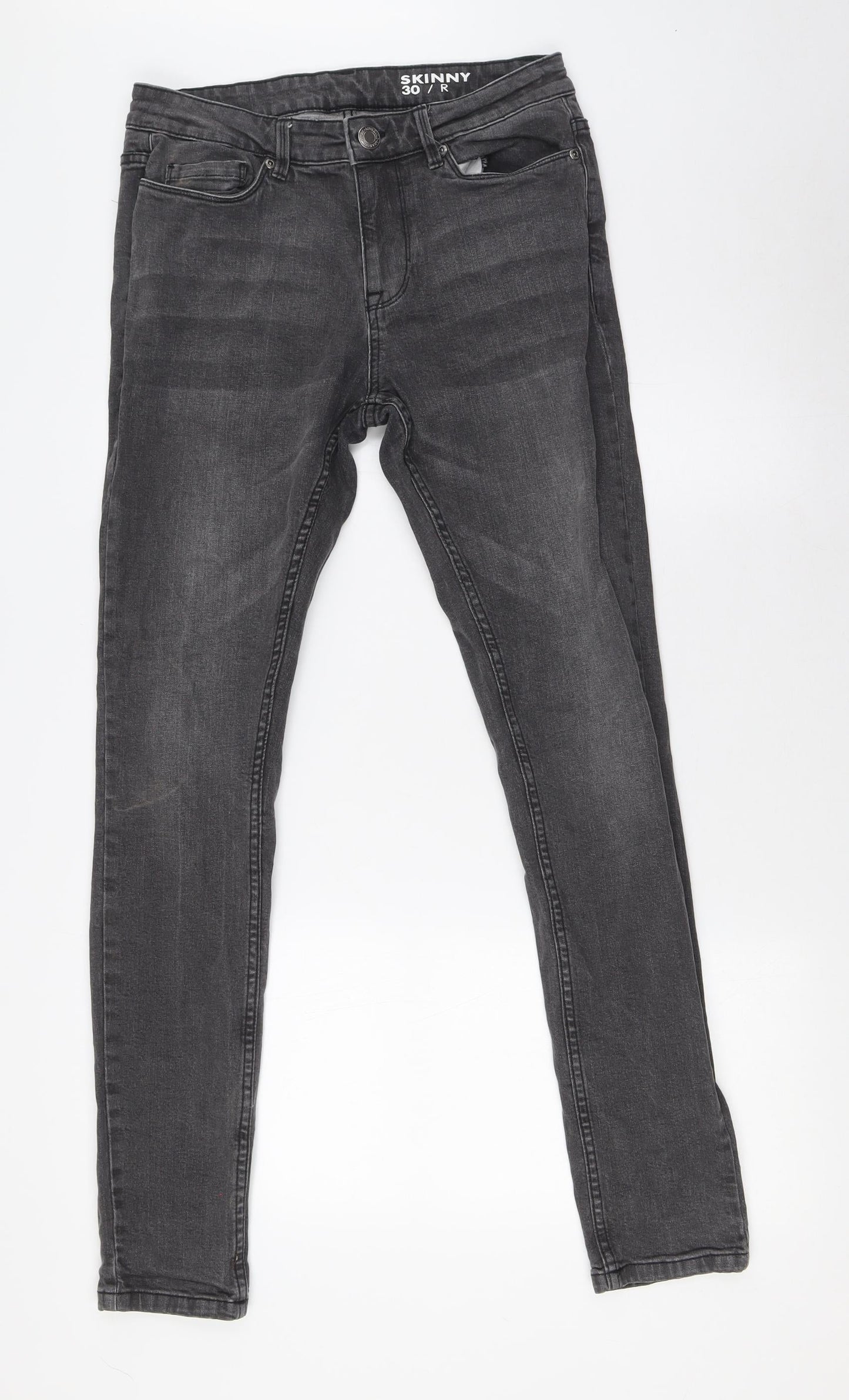 Mens UK Size 30 in Peacocks Slim Fit Skinny Grey Jeans
