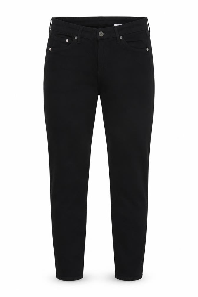 Womens UK Size 27 in Super Skinny Regular Fit Tapered Black Jeans