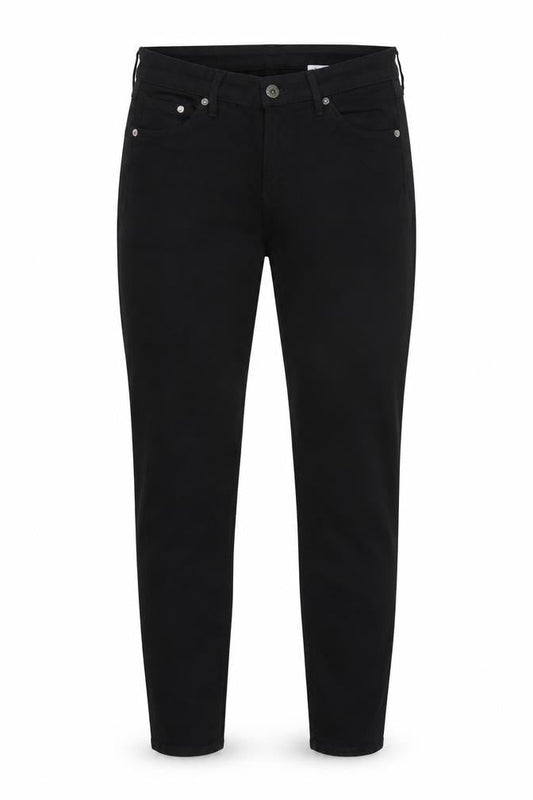 Womens UK Size 27 in Super Skinny Regular Fit Tapered Black Jeans
