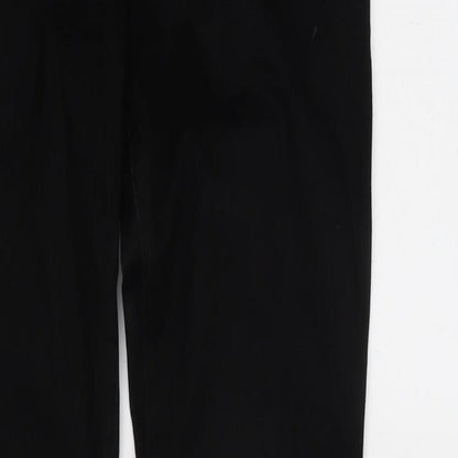 Womens UK Size 27 in Super Skinny Regular Fit Tapered Black Jeans
