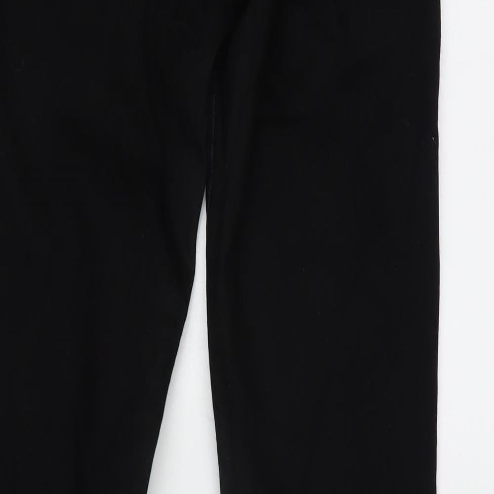 Womens UK Size 27 in Super Skinny Regular Fit Tapered Black Jeans