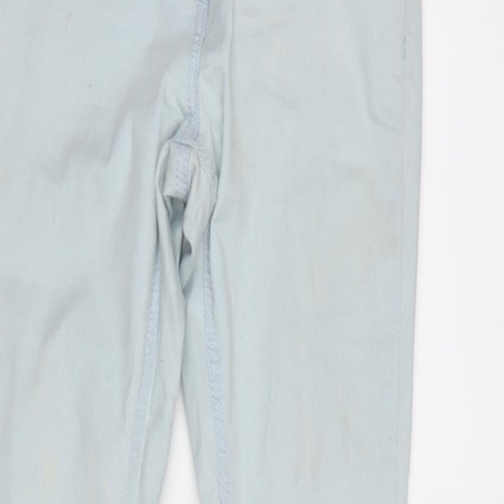 George Womens Blue Cotton Blend Tapered Jeans Size XS L31.5 in Regular Zip