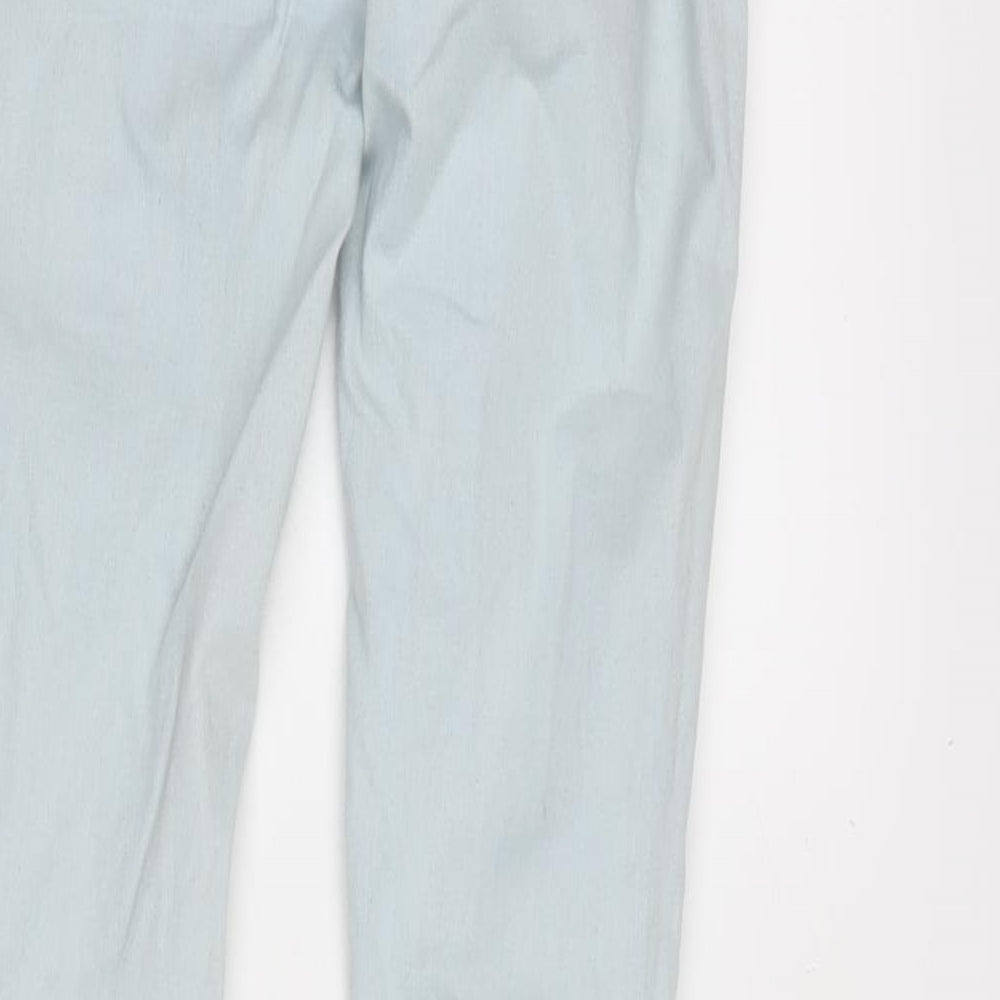 George Womens Blue Cotton Blend Tapered Jeans Size XS L31.5 in Regular Zip