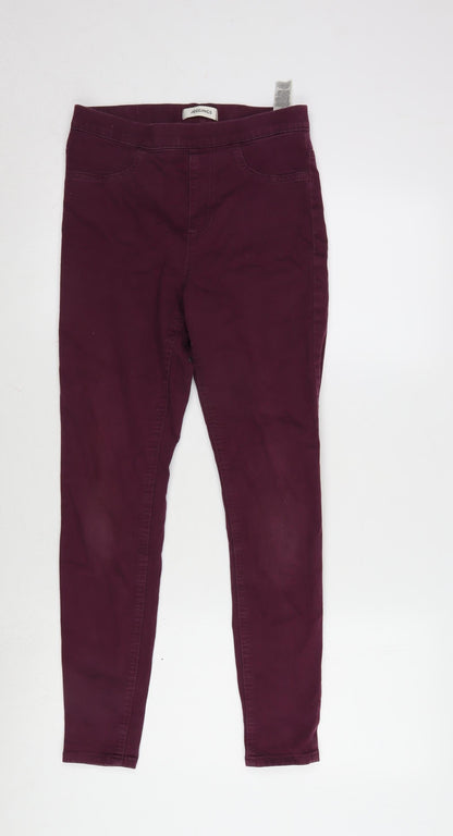 Womens UK Size 8 Marks and Spencer Regular Fit Jegging Purple Jeans