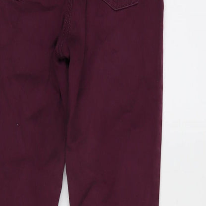 Womens UK Size 8 Marks and Spencer Regular Fit Jegging Purple Jeans