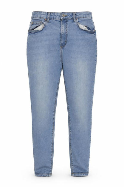 Womens UK Size 14 Denim & Co. Regular Fit Tapered Blue Jeans