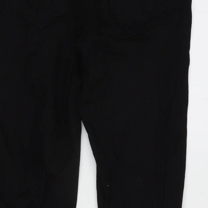 Denim & Co. Womens Black Cotton Blend Jegging Jeans Size 8 L27 in Regular