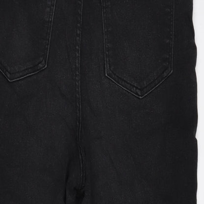 Intuition Womens Grey Cotton Blend Tapered Jeans Size 16 L27 in Regular Zip