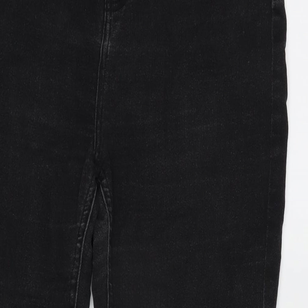 Intuition Womens Grey Cotton Blend Tapered Jeans Size 16 L27 in Regular Zip