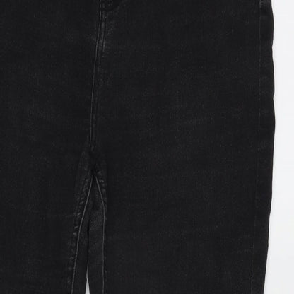 Intuition Womens Grey Cotton Blend Tapered Jeans Size 16 L27 in Regular Zip