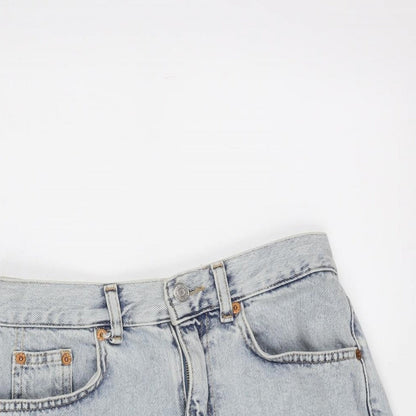 Pull&Bear Womens Blue Cotton Cut-Off Shorts Size 10 Regular Zip
