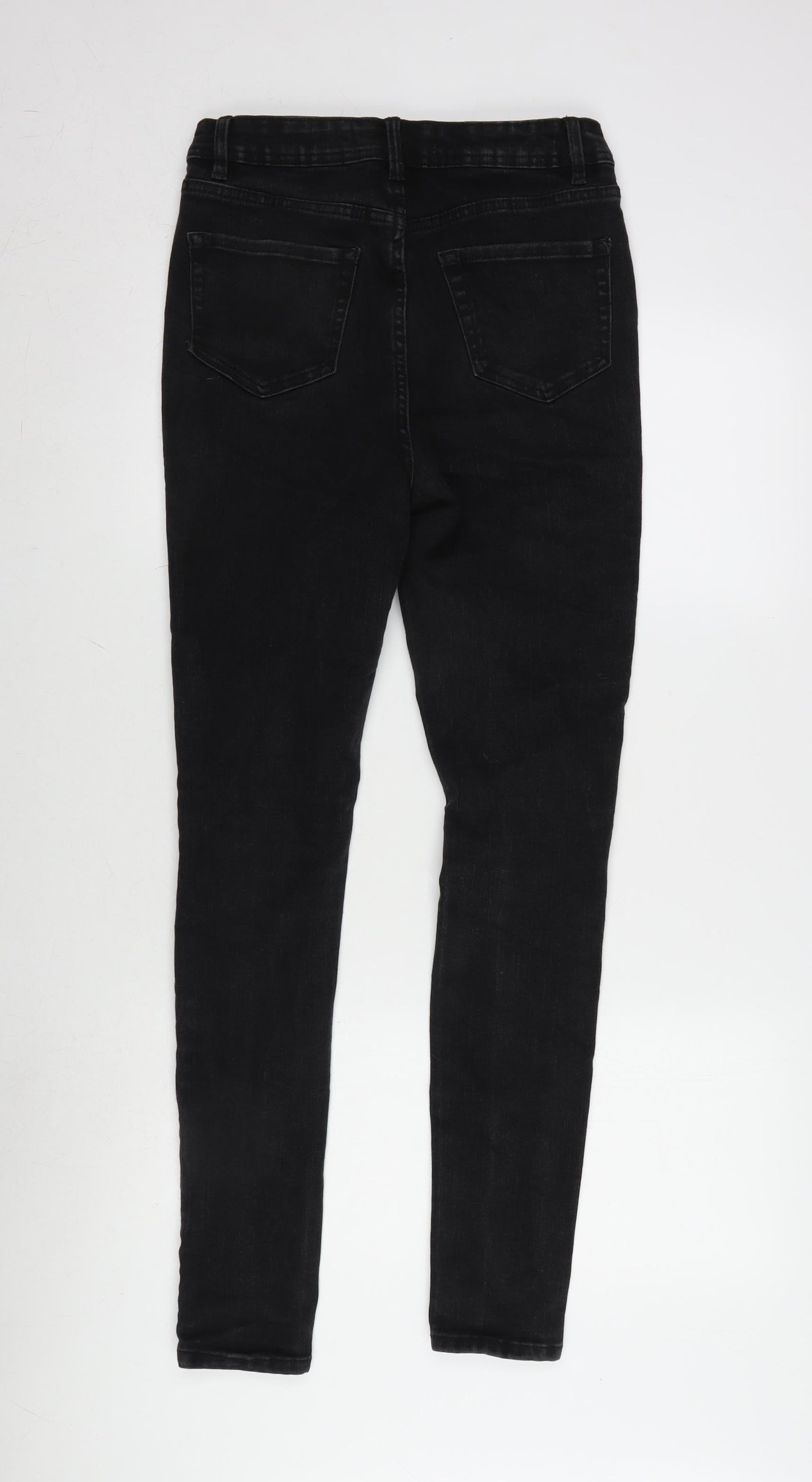 George Womens Grey Cotton Blend Skinny Jeans Size 8 L30 in Regular Zip