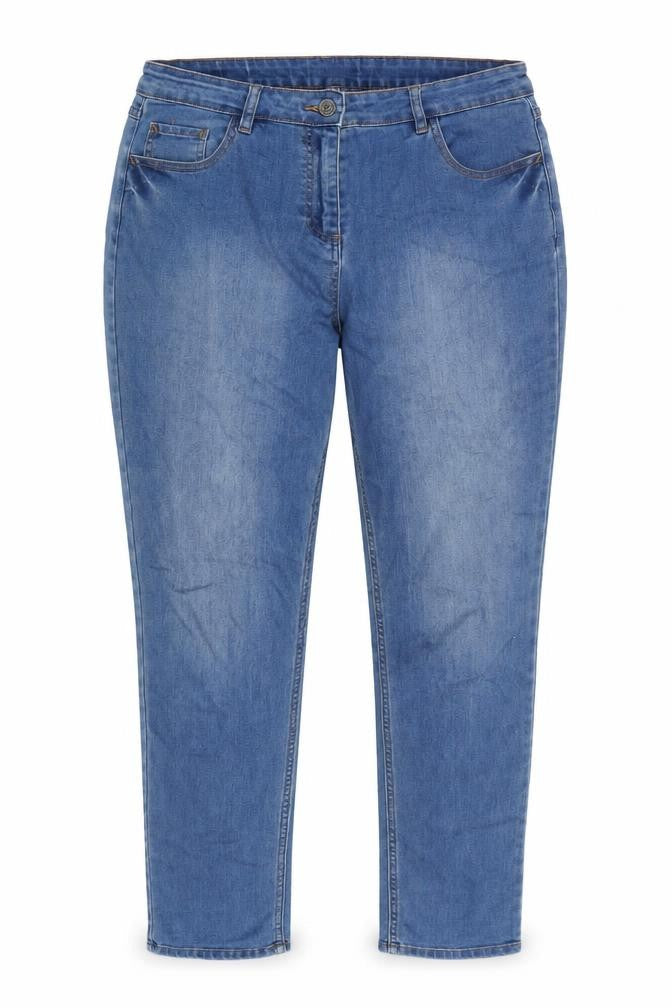 Womens UK Size 14 Denim Regular Fit Straight Blue Jeans