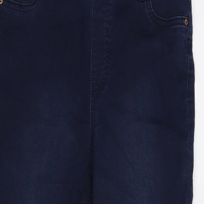 F&F Womens Blue Cotton Blend Jegging Jeans Size 12 L21 in Regular