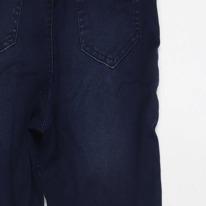 F&F Womens Blue Cotton Blend Jegging Jeans Size 12 L21 in Regular